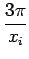 $\displaystyle {\frac{{3\pi}}{{x_i}}}$
