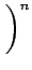 $\displaystyle \left.\vphantom{\frac{1}{\sqrt{x}}}\right)^{n}_{}$